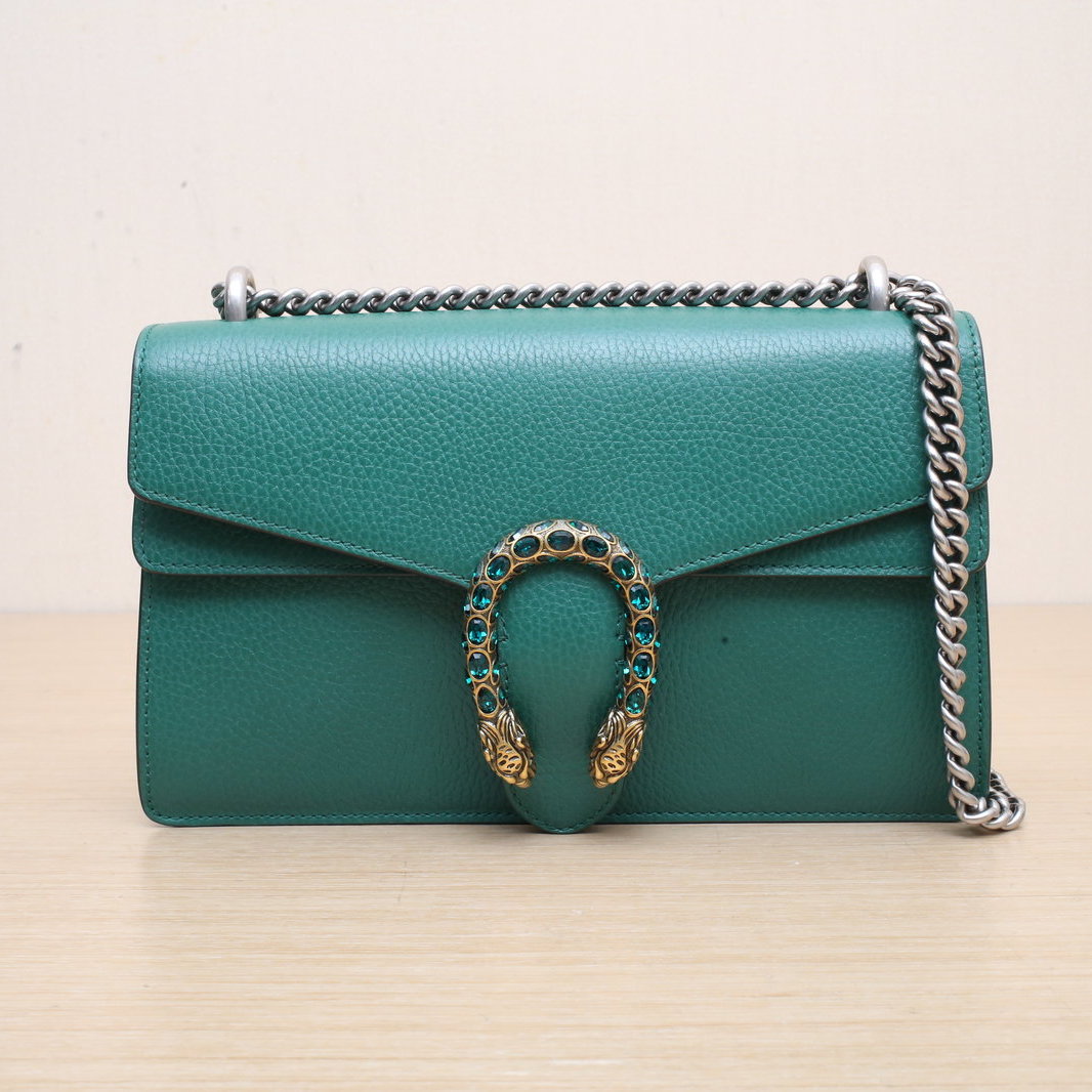 95新 GUCCI/古驰 【娇】Dionysus 酒神 中号 28 绿色 400143
