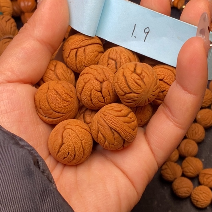 秦岭龙纹桃核14颗
