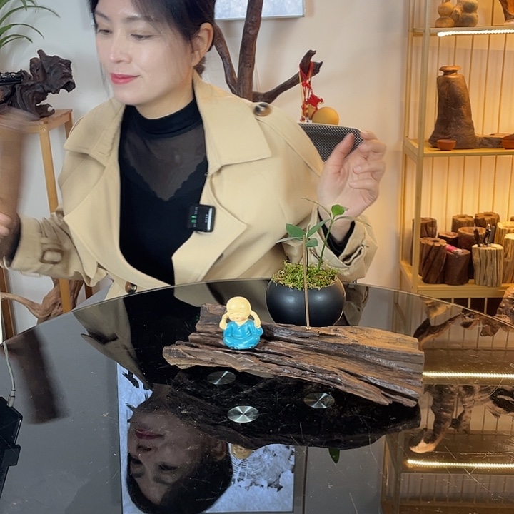 鹿***鱼纯天然原木手工制作