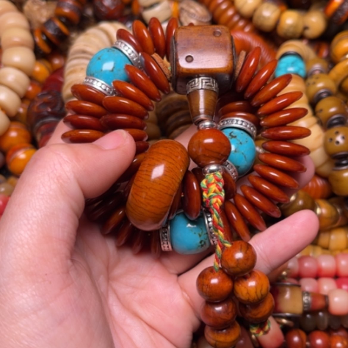 【闪购商品】牛骨手串/手链牛骨切片16×54颗