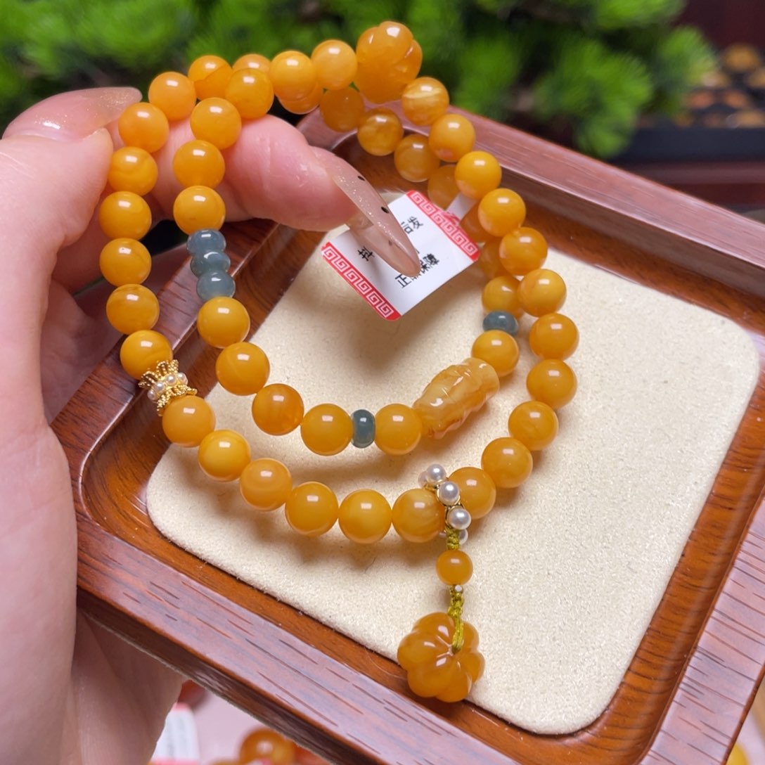 蜜蜡手链未镶嵌手串