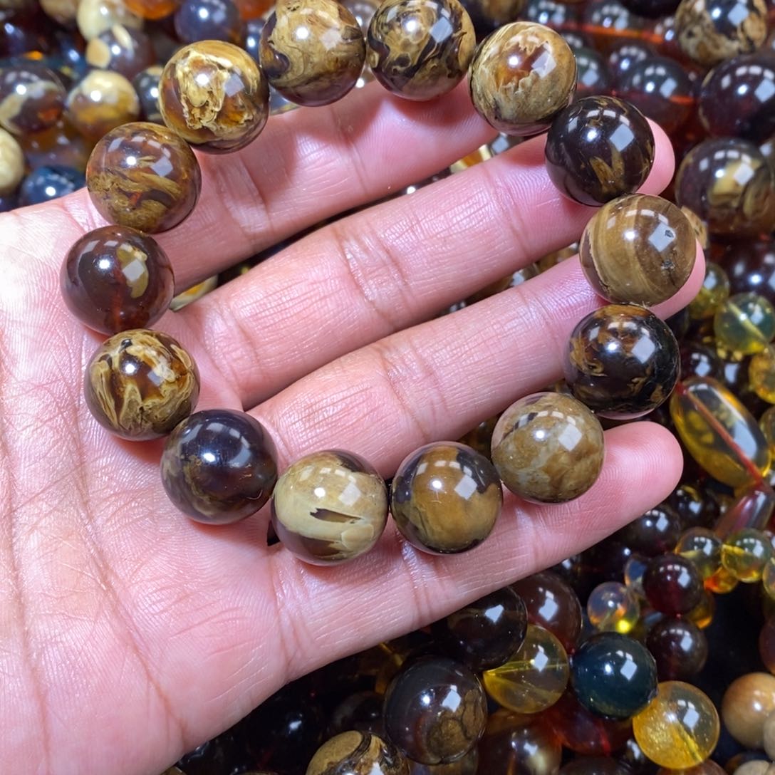 琥珀手链未镶嵌南****店