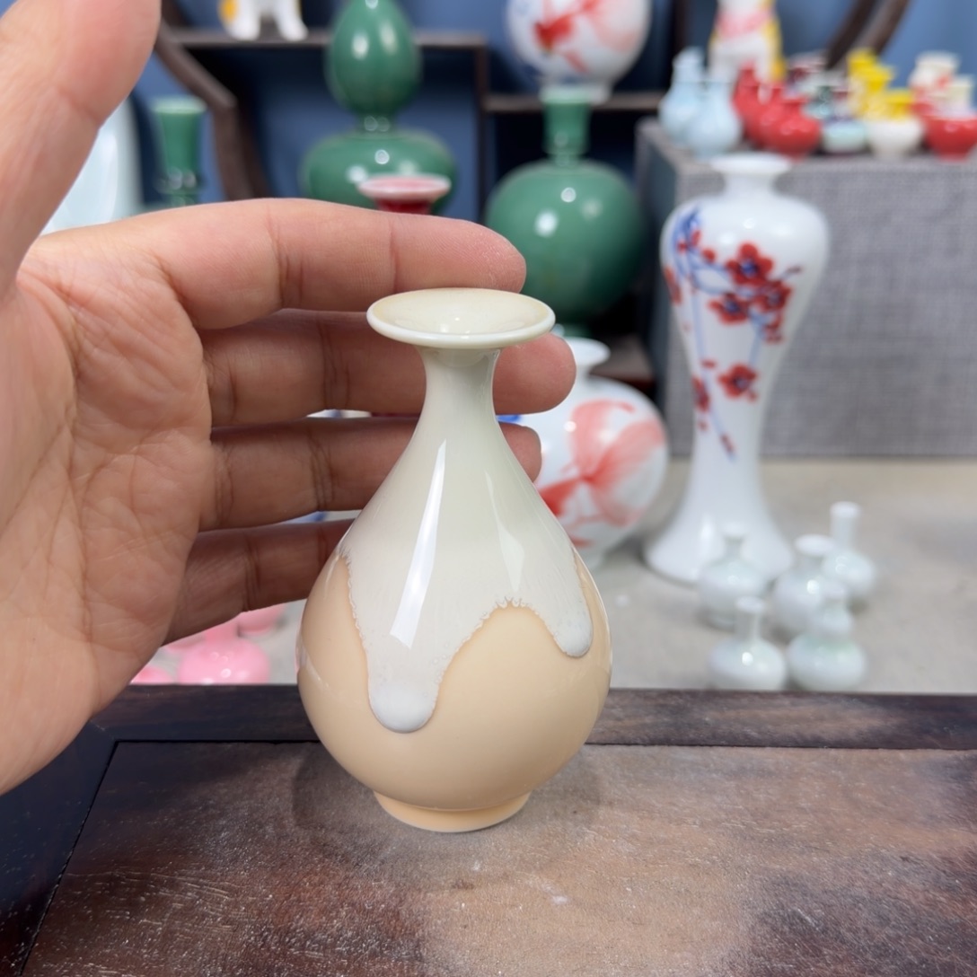 陶瓷手工小花器摆件