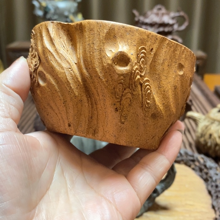 紫砂茶壶全手工制作无把杯