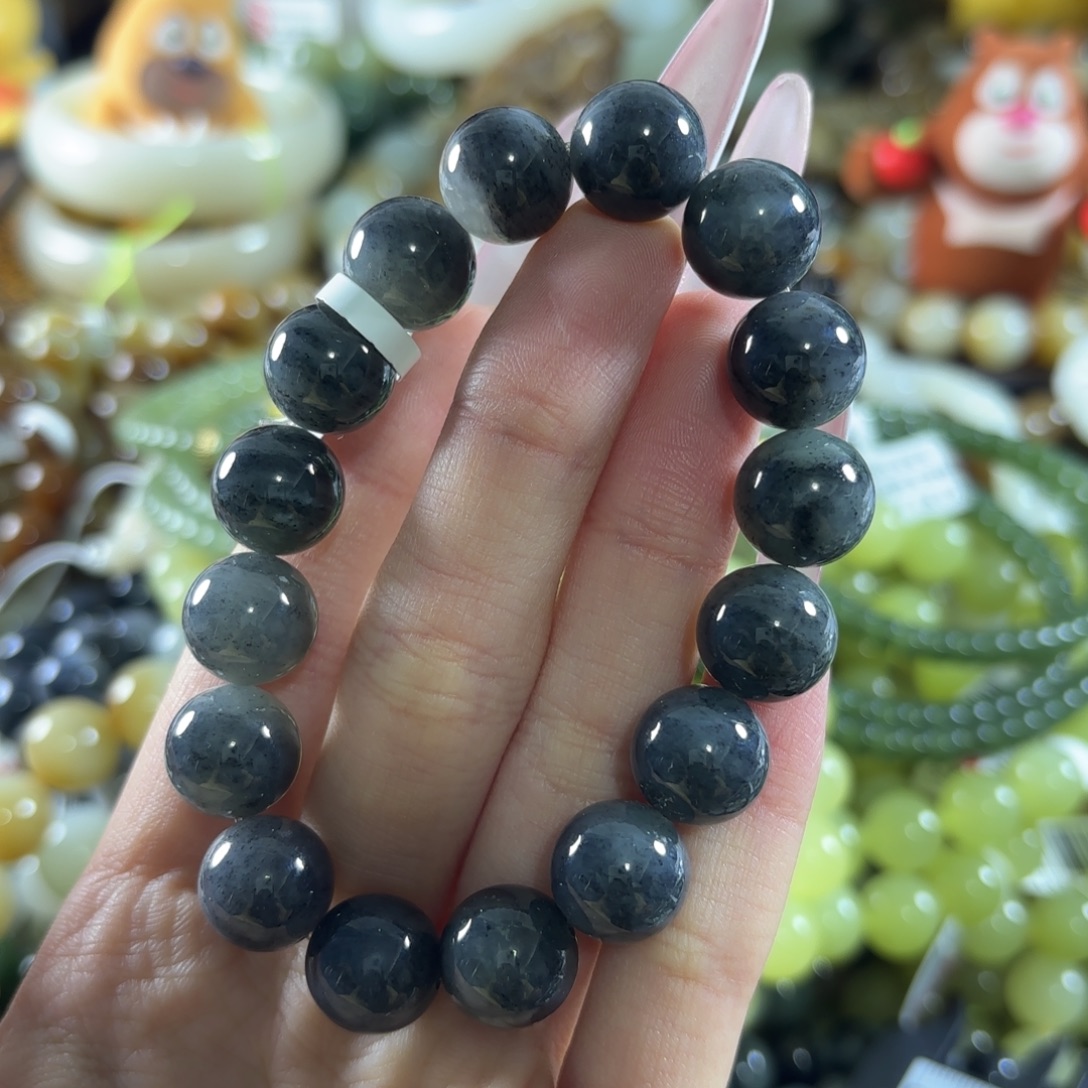 和田玉未镶嵌手链360