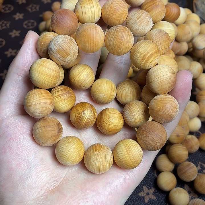 柏木（崖柏）手串/手链崖柏白泥膏毛珠18mm