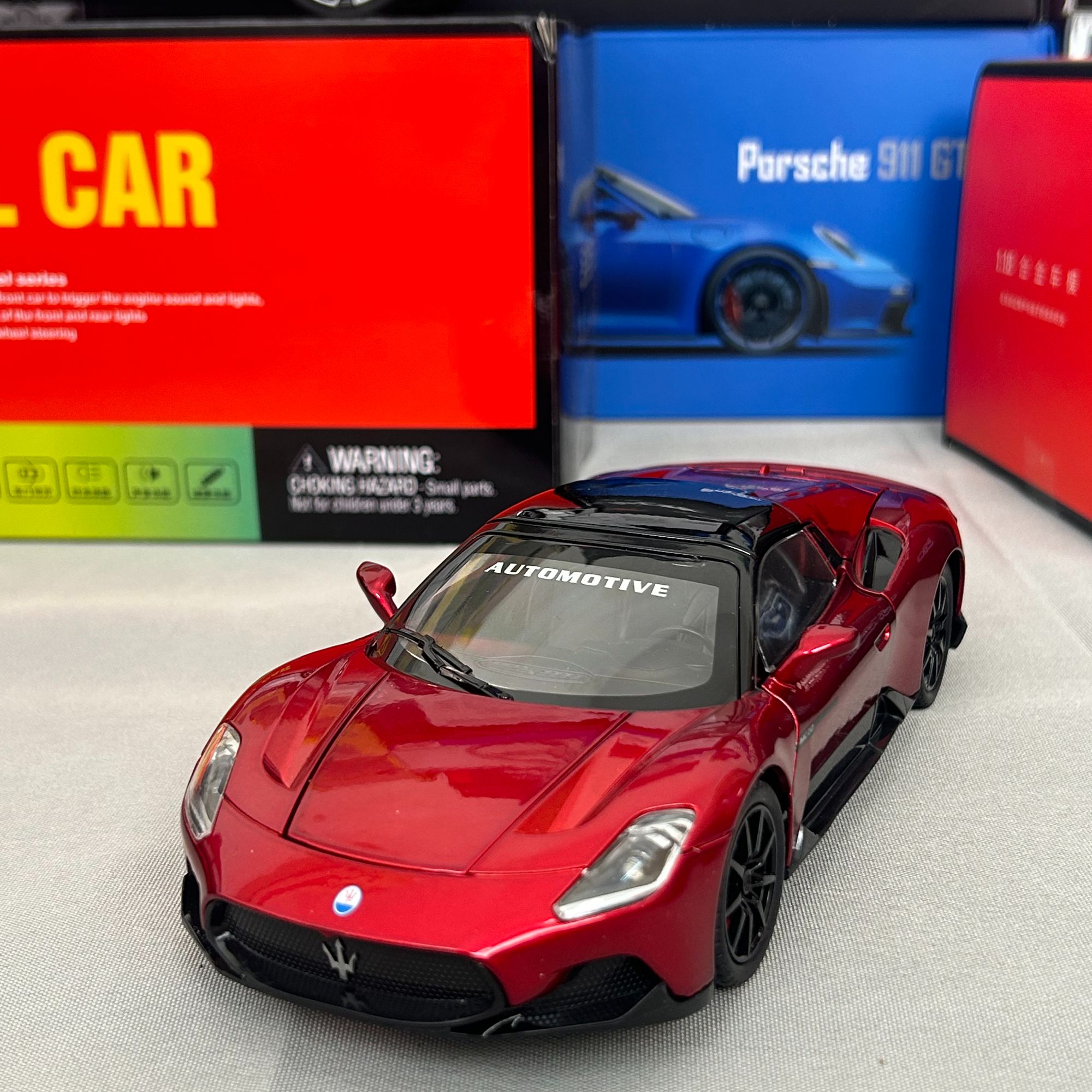 福利款 玛莎拉蒂红 合金车模36BL