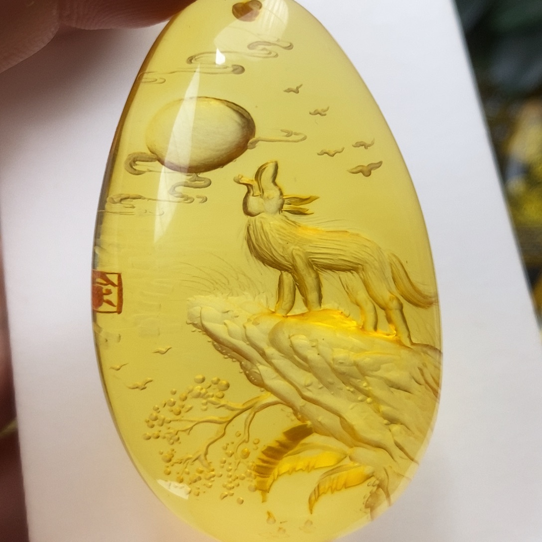 金珀未镶嵌吊坠(不含链)