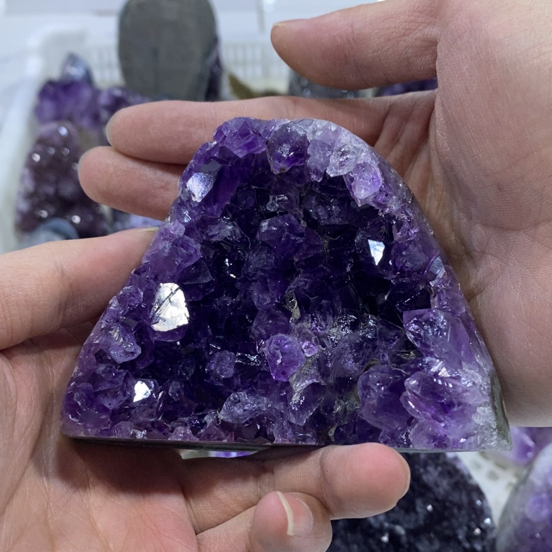 紫晶摆件摆件未镶嵌