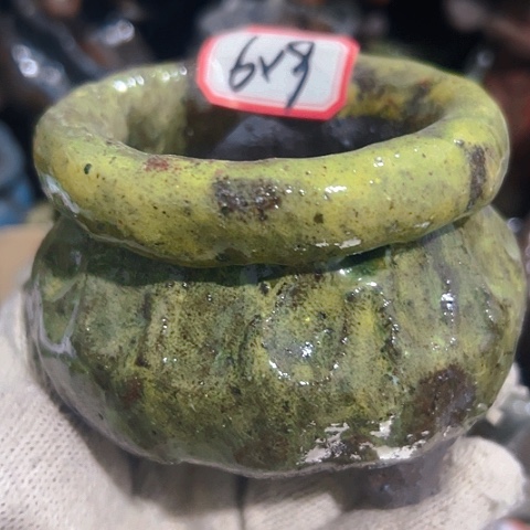 红陶粗陶花盆手工