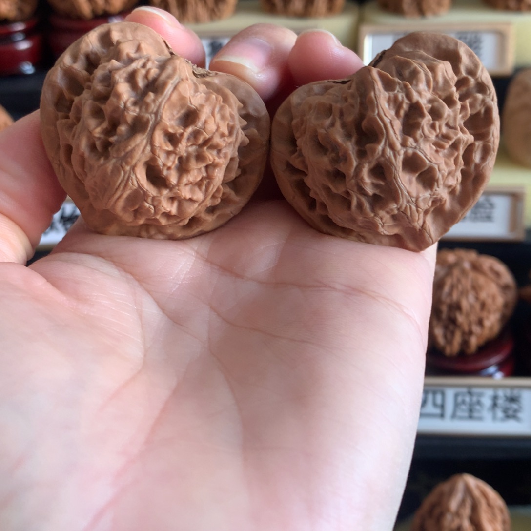 文玩核桃把件文玩核桃宫灯白茬42