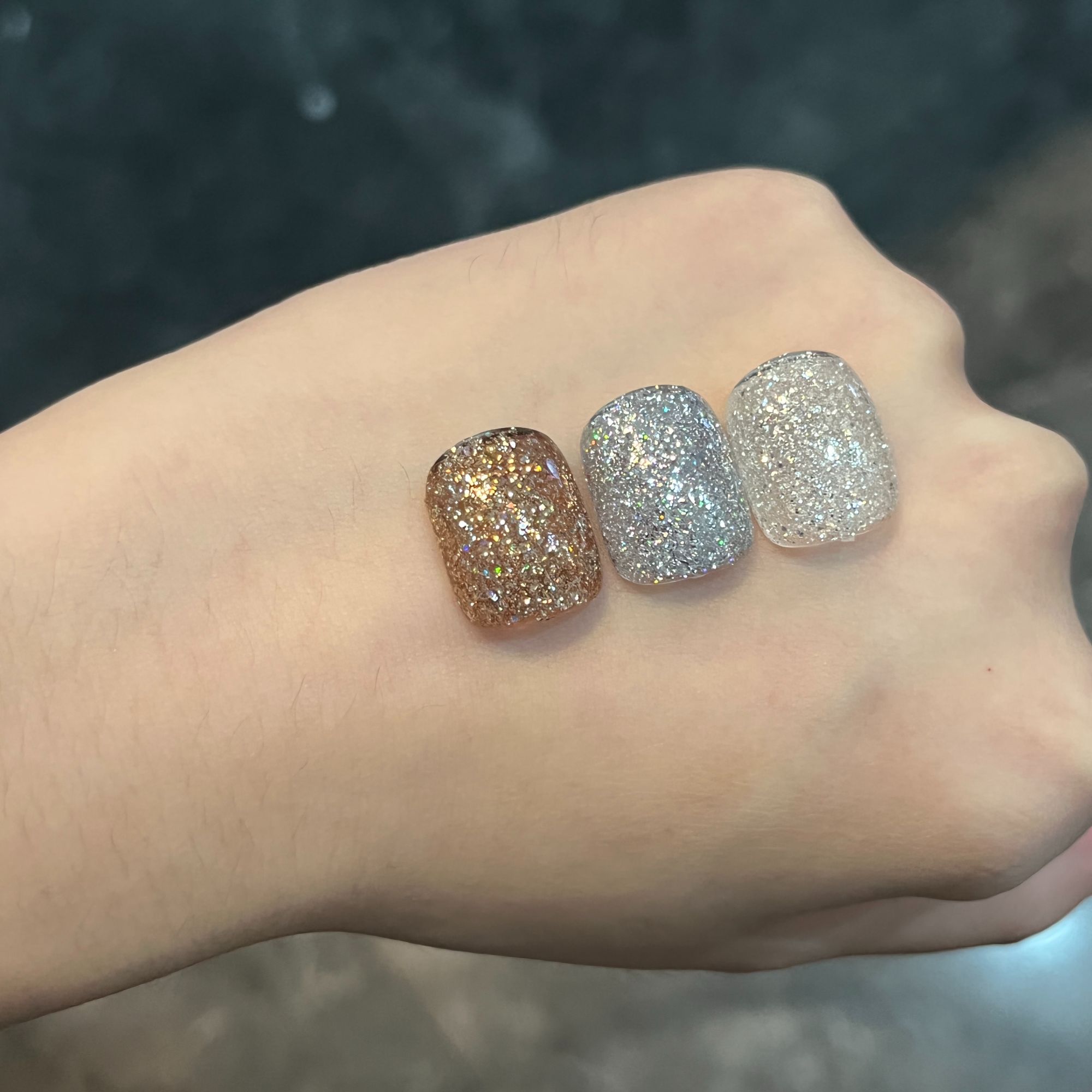 【娜姐优选】爆闪碎钻胶三瓶组合套装