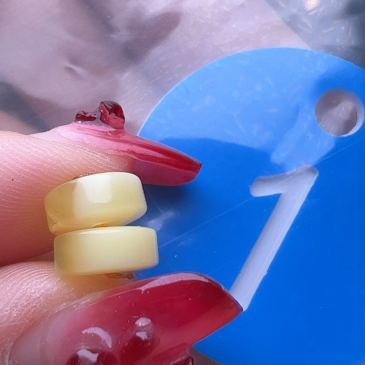 蜜蜡裸石未镶嵌8mm 精工隔片