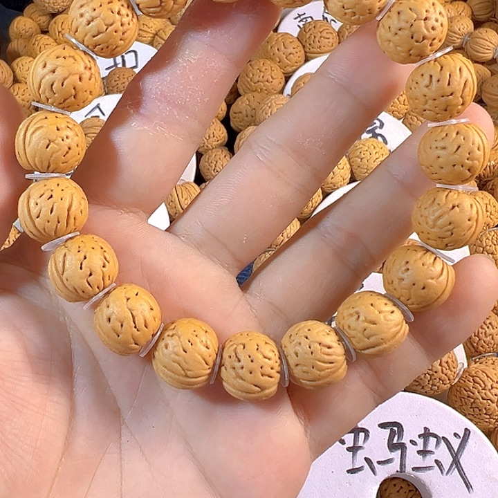桃核手串14矮壮金丹桃核手串
