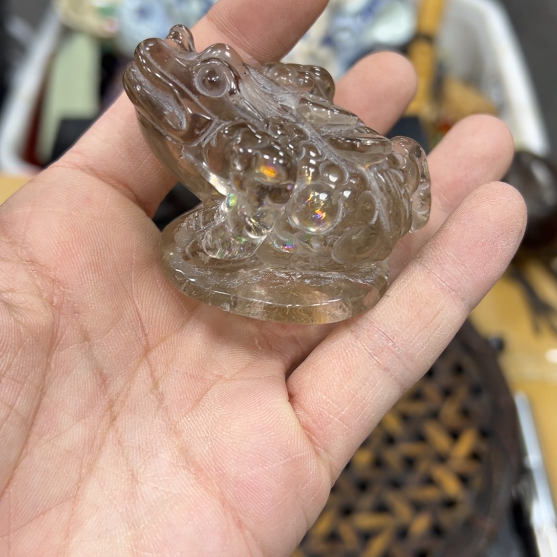 ****单石材中古工艺品摆件