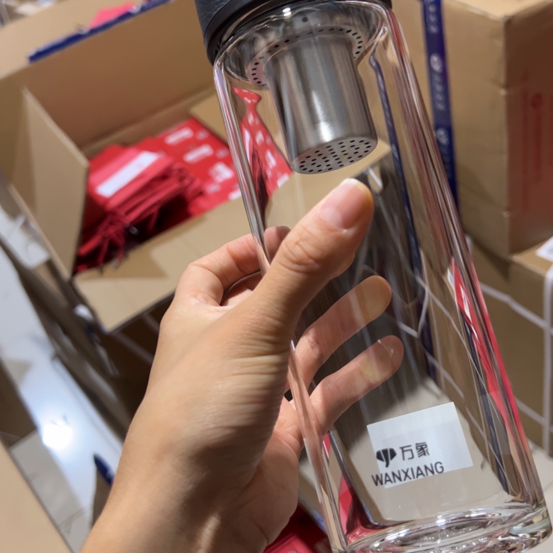 万象U4s单层烫手玻璃杯720玻璃杯玻璃杯➕被套