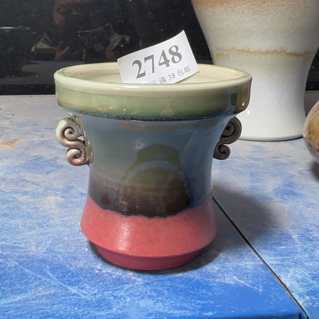 红陶景德镇手工花盆