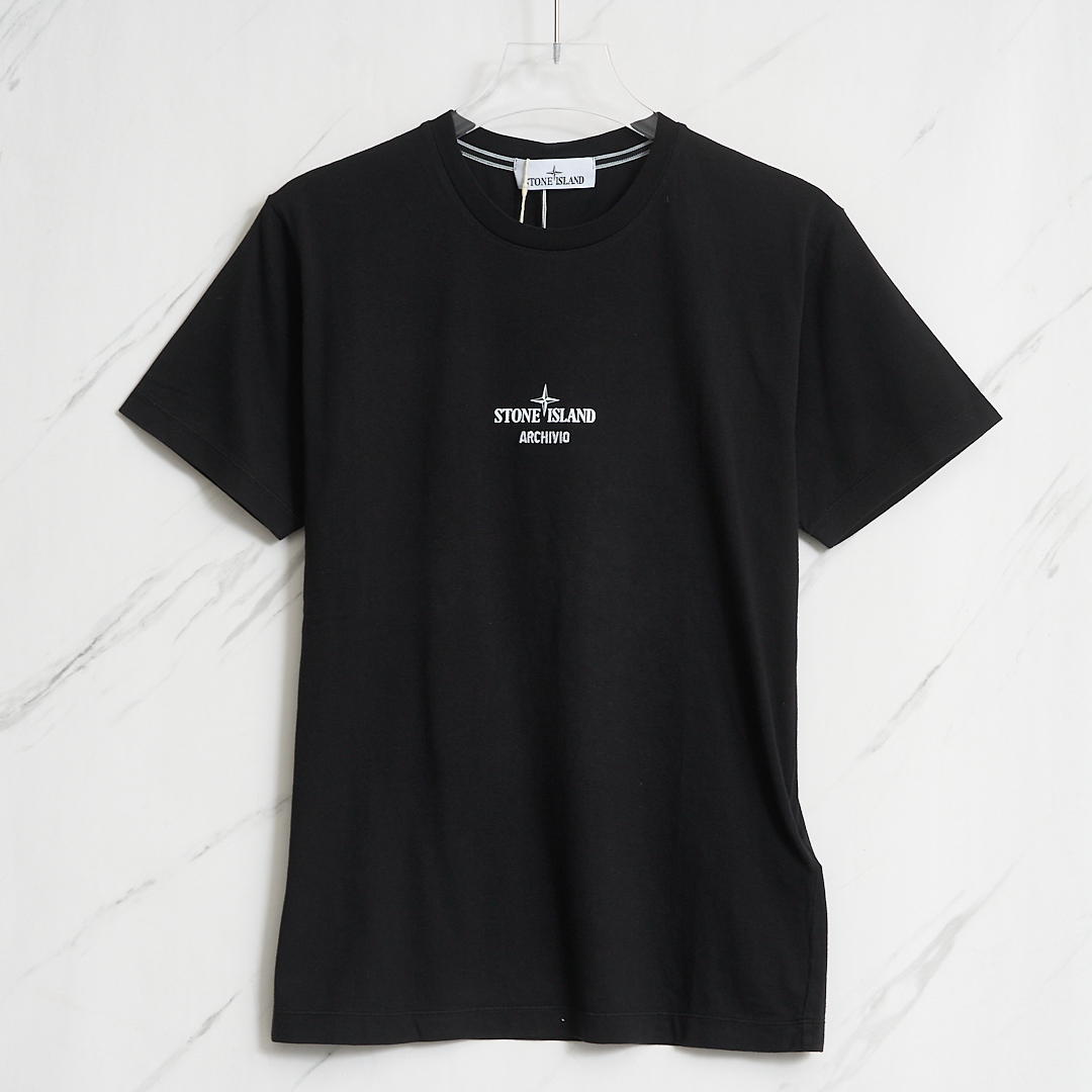 【澳门小叶子】/Stone island林更新同款刺绣印花T恤/S9BU00083