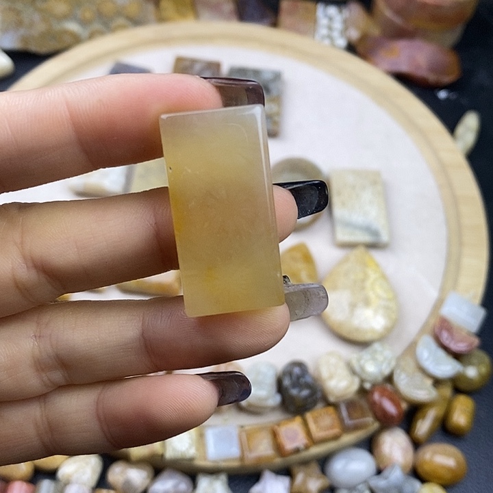 硅化玉未镶嵌颈饰12