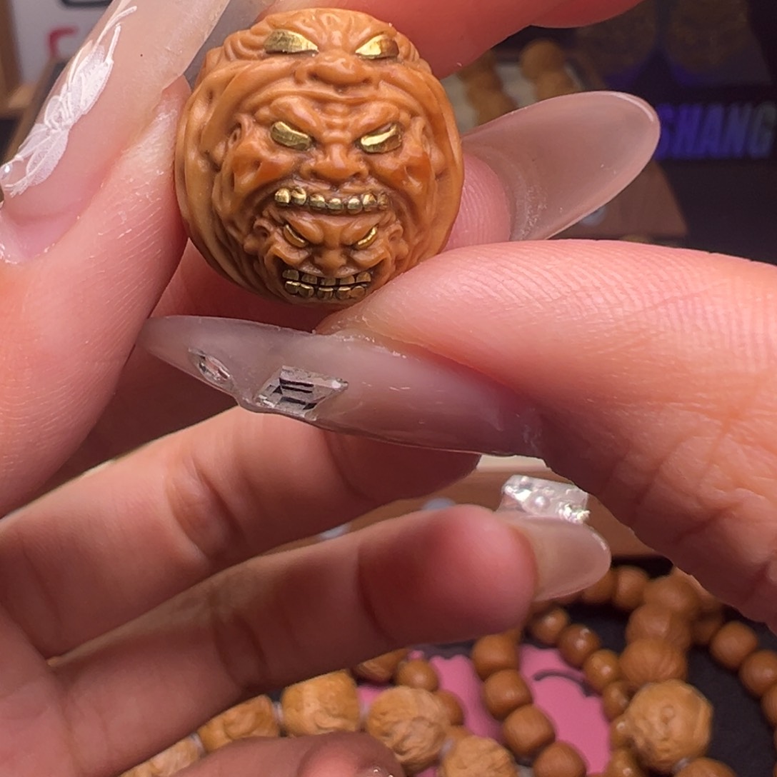 文玩核桃把件镶嵌款套娃17左右尺寸全品有正常封口线