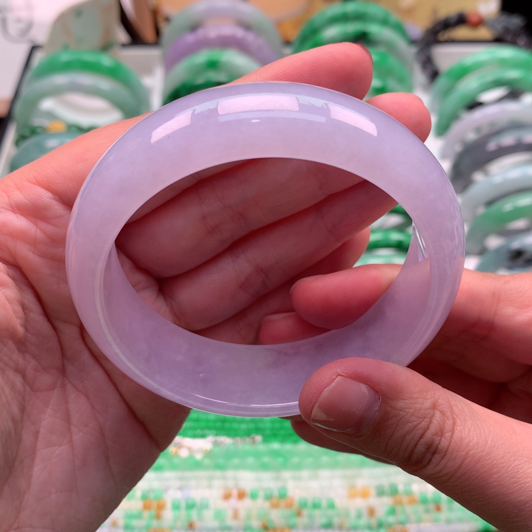 翡翠手镯未镶嵌缅甸 61.4-19.7-8.1