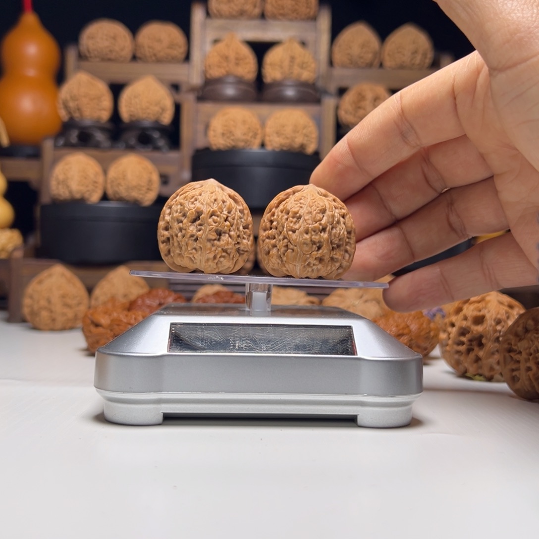 把件文玩核桃33承德密纹 红玛瑙