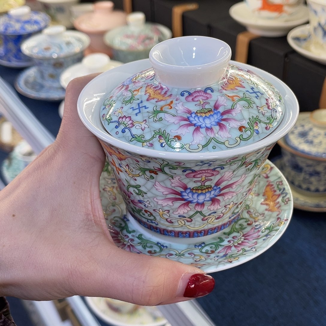 陶景德陶瓷盖碗茶具