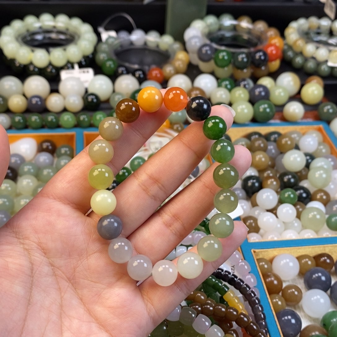 和田玉手串未镶嵌多宝手串z10