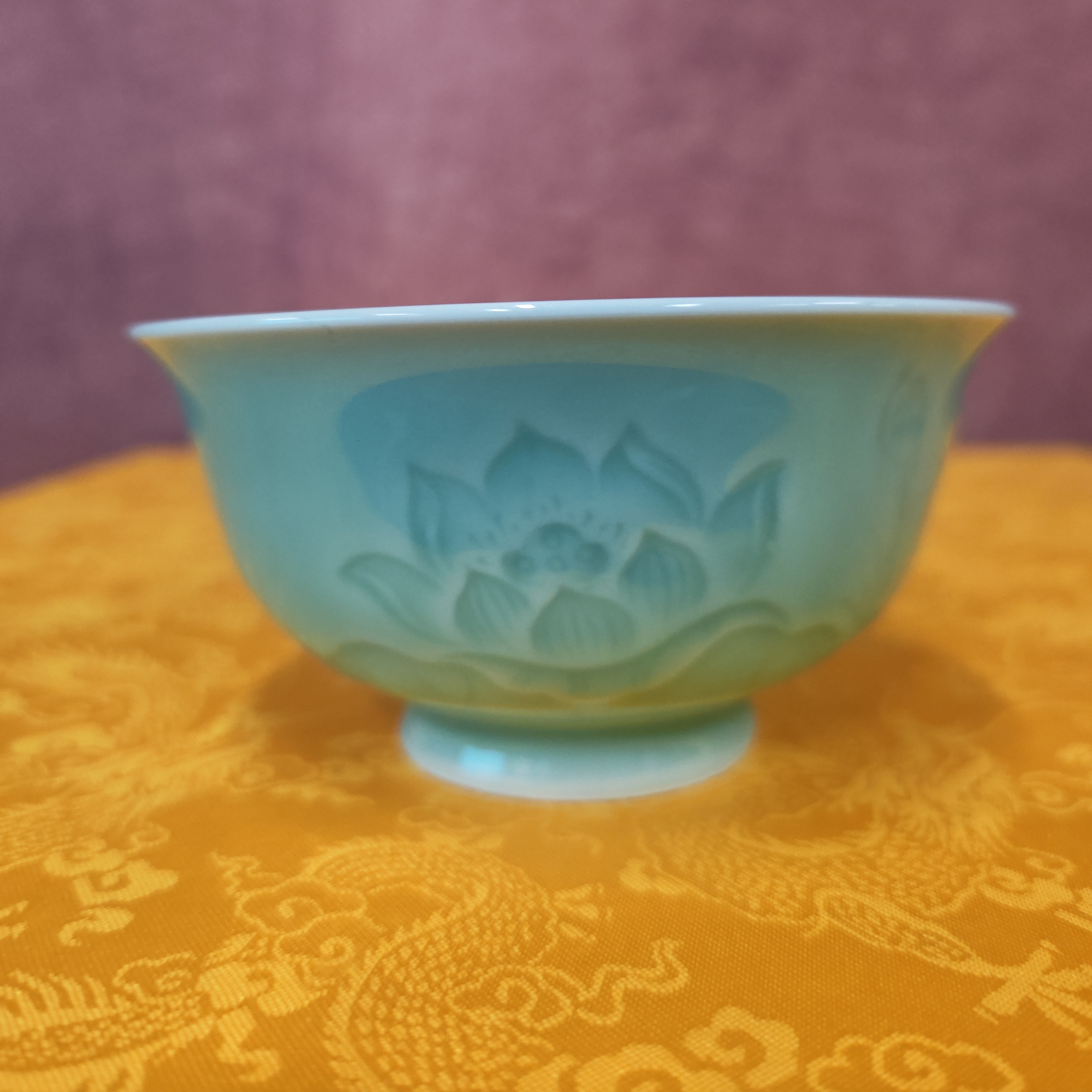  【景德镇】高温陶瓷，QC茶道荷花碗