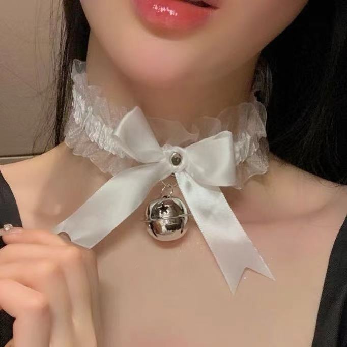 金宵情趣内衣饰品猫耳朵铃铛发箍大铃铛蕾丝颈圈套装圣诞摇铃变装