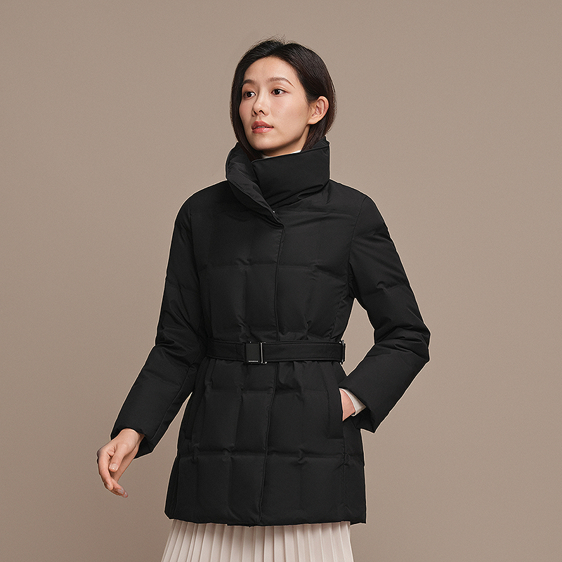 波司登2025新款鹅绒服女经典商务品质直充（中厚）保暖气质显瘦外套