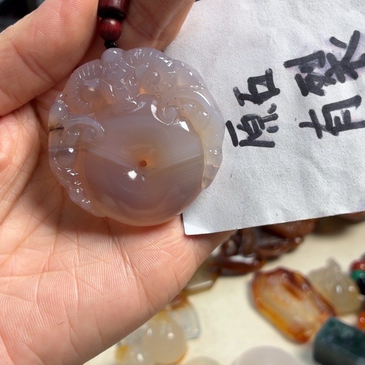 玛瑙/玉髓未镶嵌吊坠(不含链)