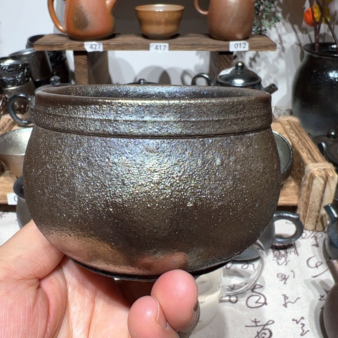 壶建水紫陶紫泥柴烧杯