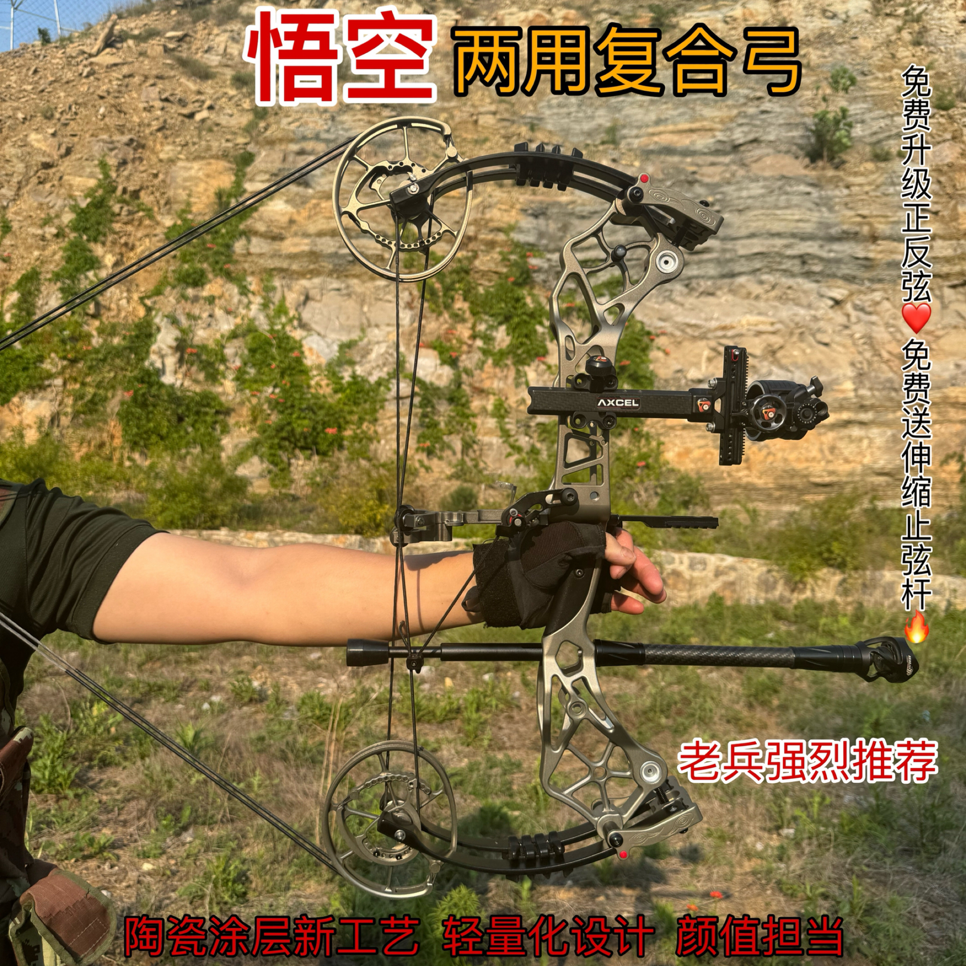 悟空两用比赛专用弓合法体育运动器材辰可体育