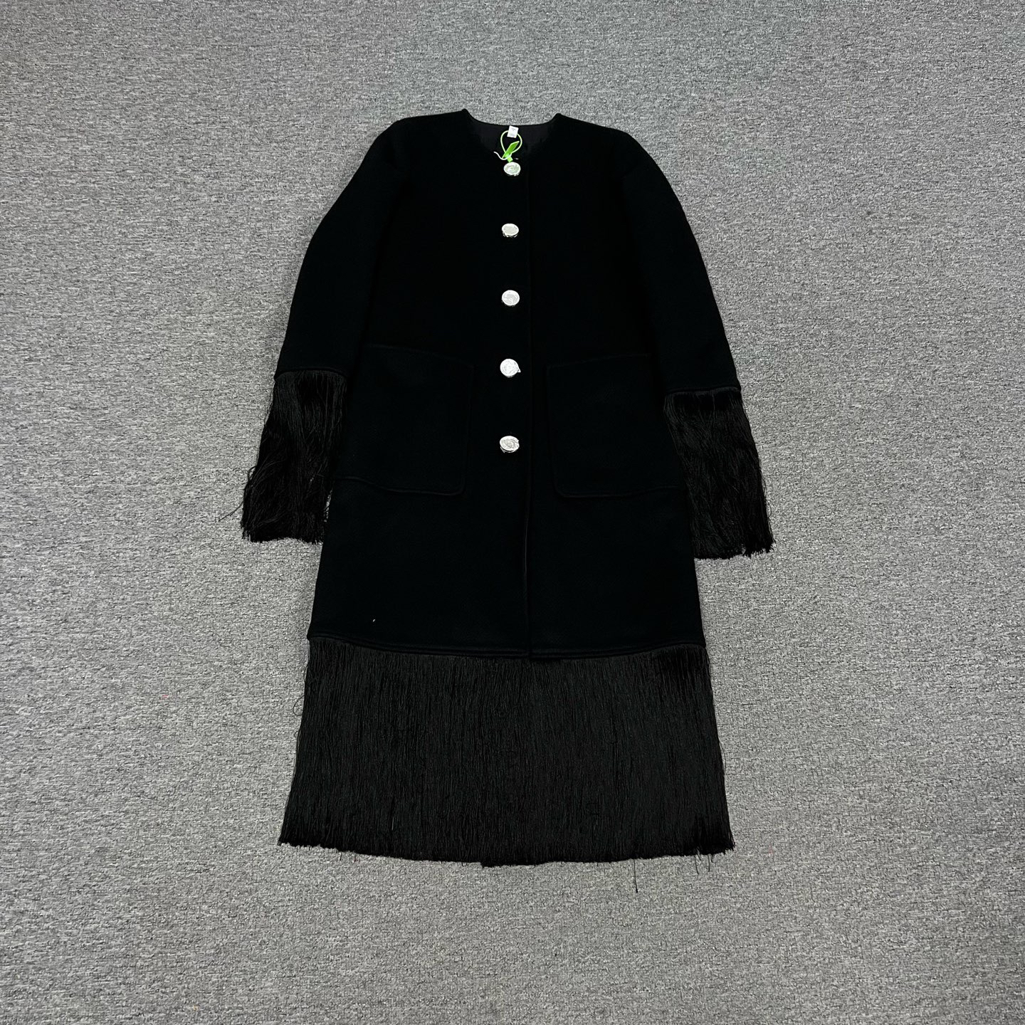 99新 AMIPARIS Burberry 流苏 大衣uk2