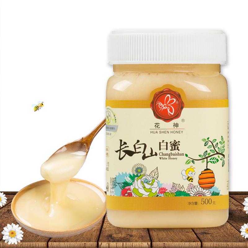 花神蜂蜜 | 长白山白蜜 结晶优质椴树蜂蜜500克/瓶早餐营养食用
