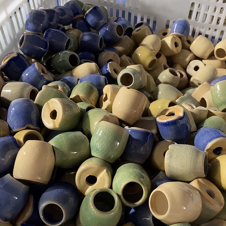 红陶〔满10米包邮默认微瑕疵〕6个