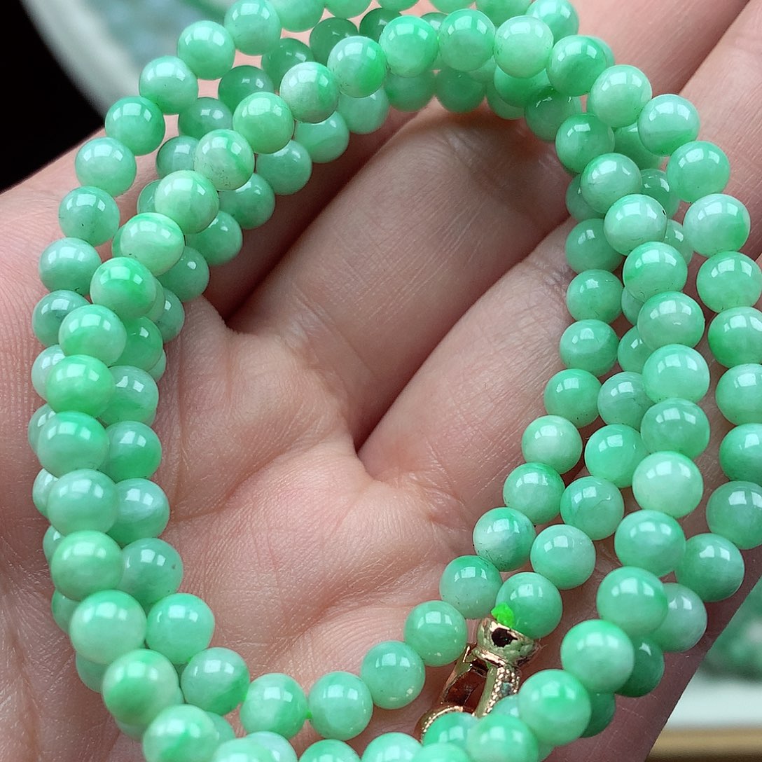 翡翠未镶嵌毛衣链翡翠