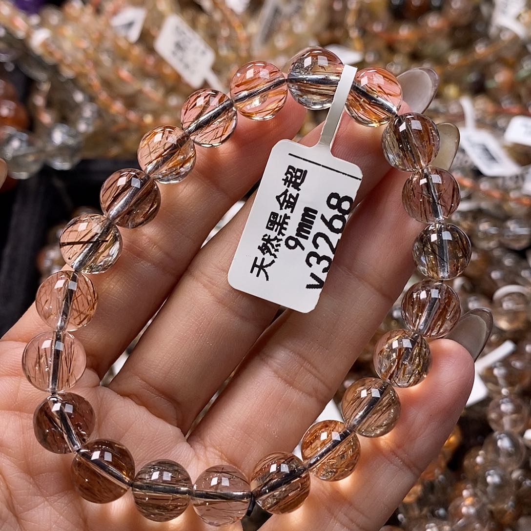 未镶嵌水晶手链水