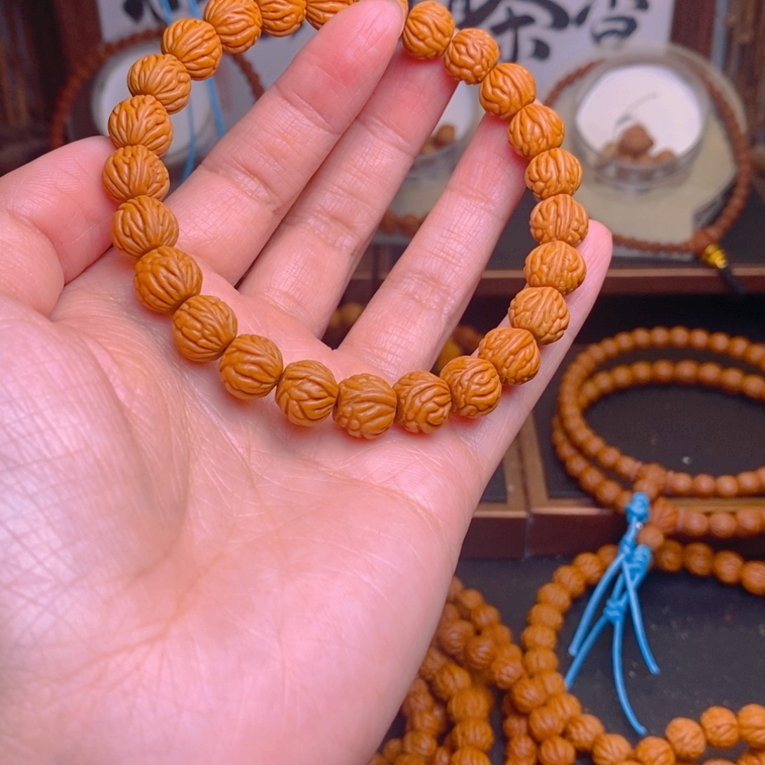 桃核手串龙文桃核10