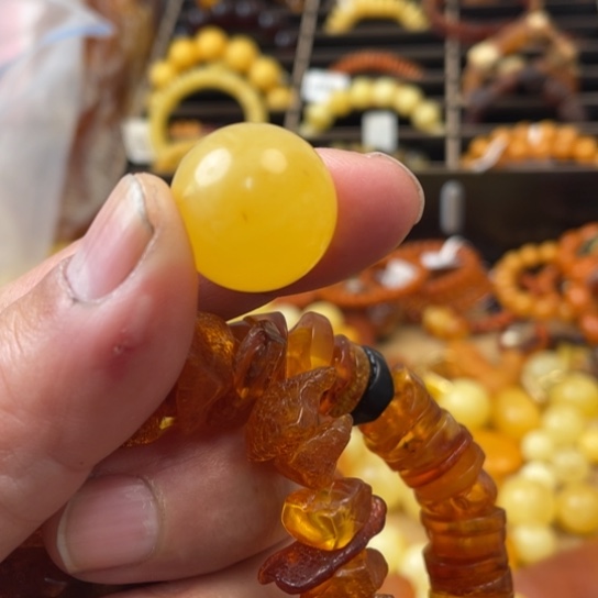 手链琥珀未镶嵌吊坠