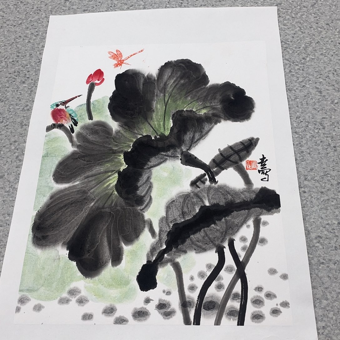 国画1.4平尺国画作品