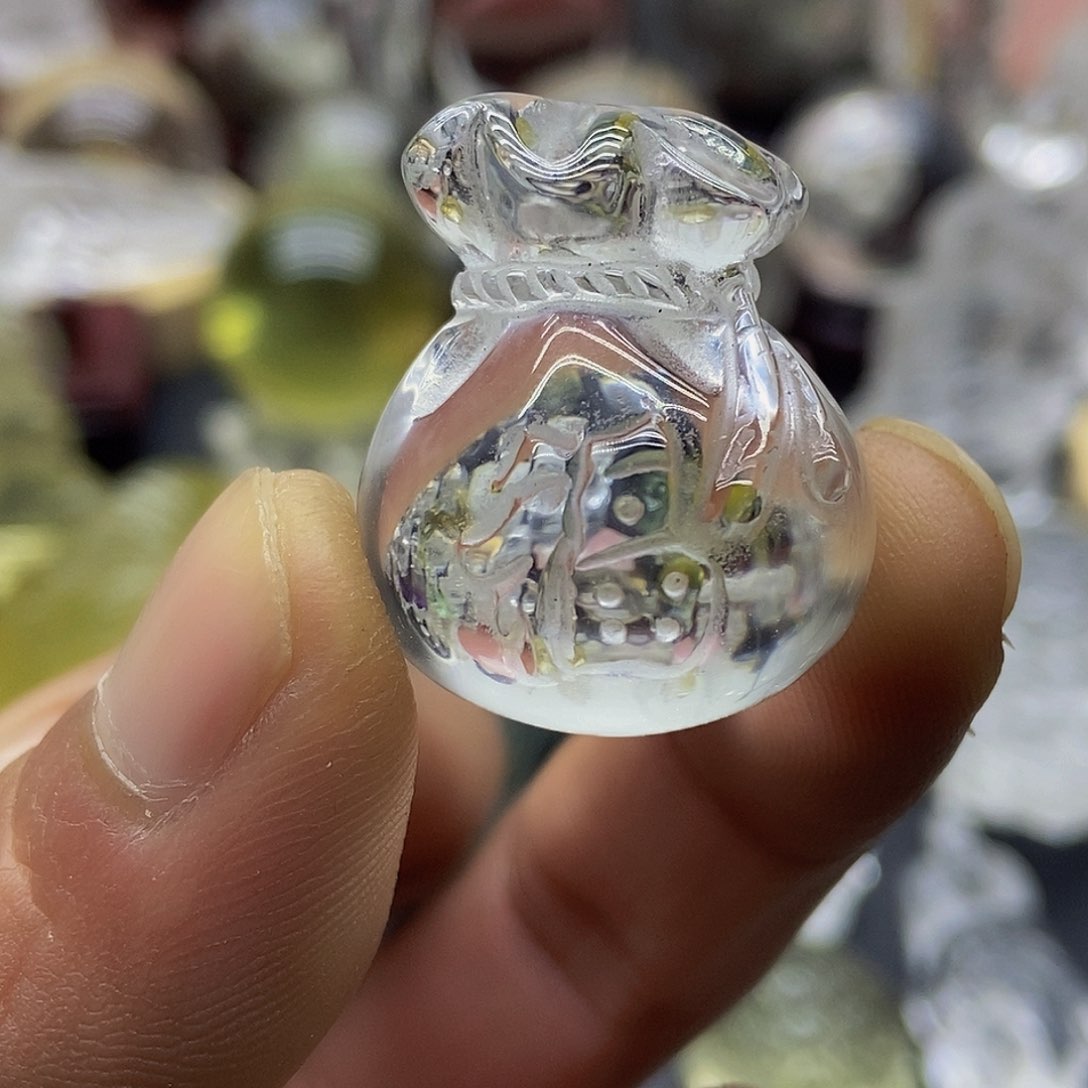 水晶摆件未镶嵌吊坠