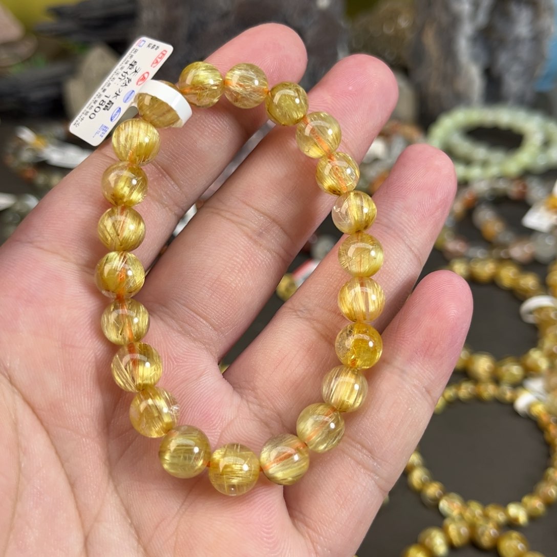 水晶手串未镶嵌钛晶