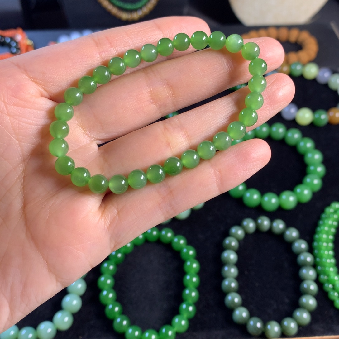 和田玉未镶嵌手链