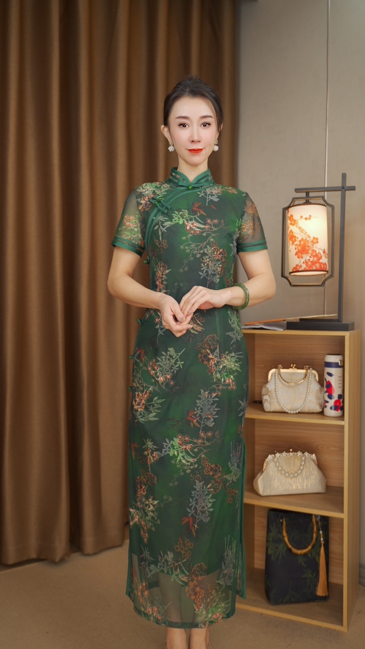 源琪  日常优雅气质旗袍（衣长120左右）