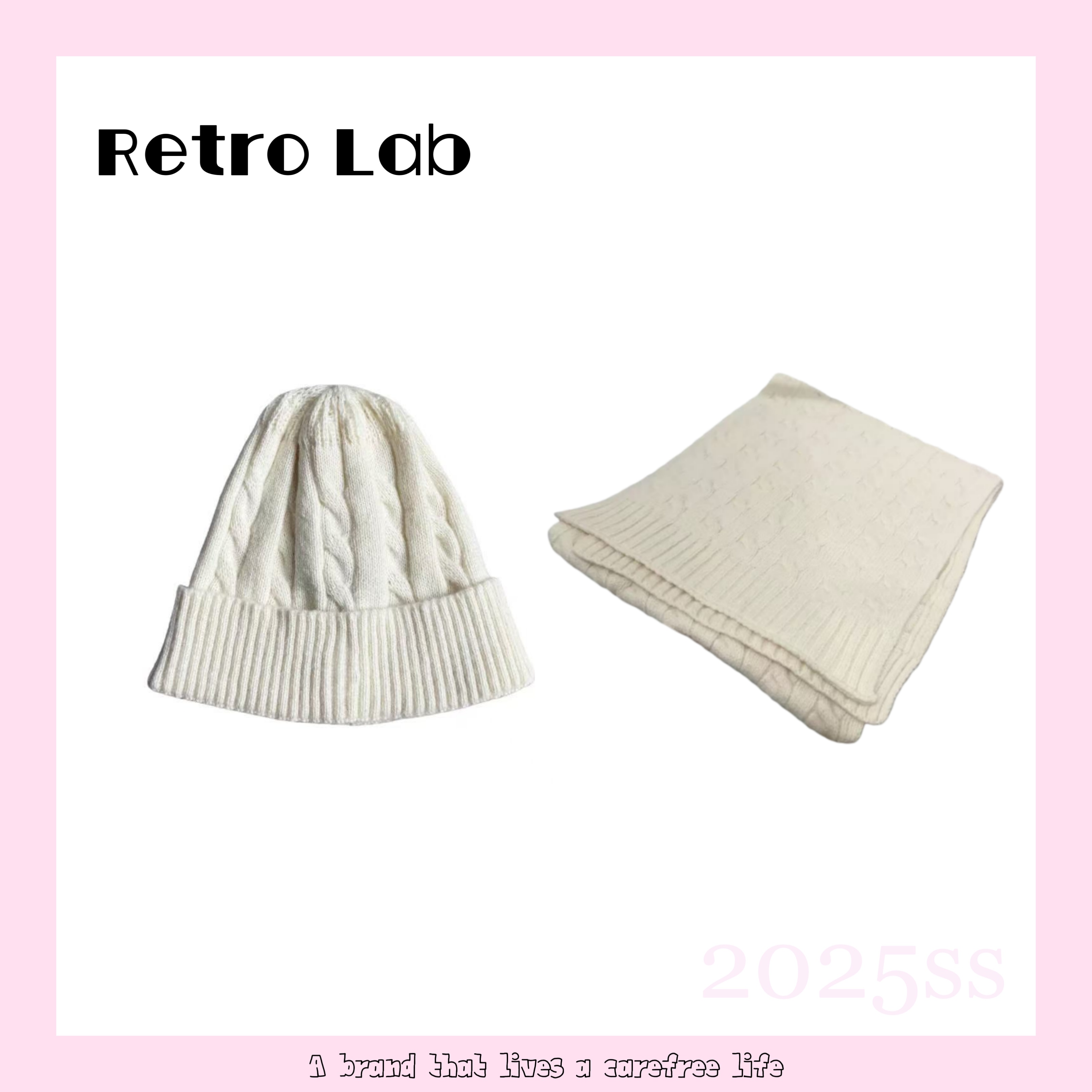 Retro Lab |香风秀款 25SS 寒冬暖阳帽子围巾