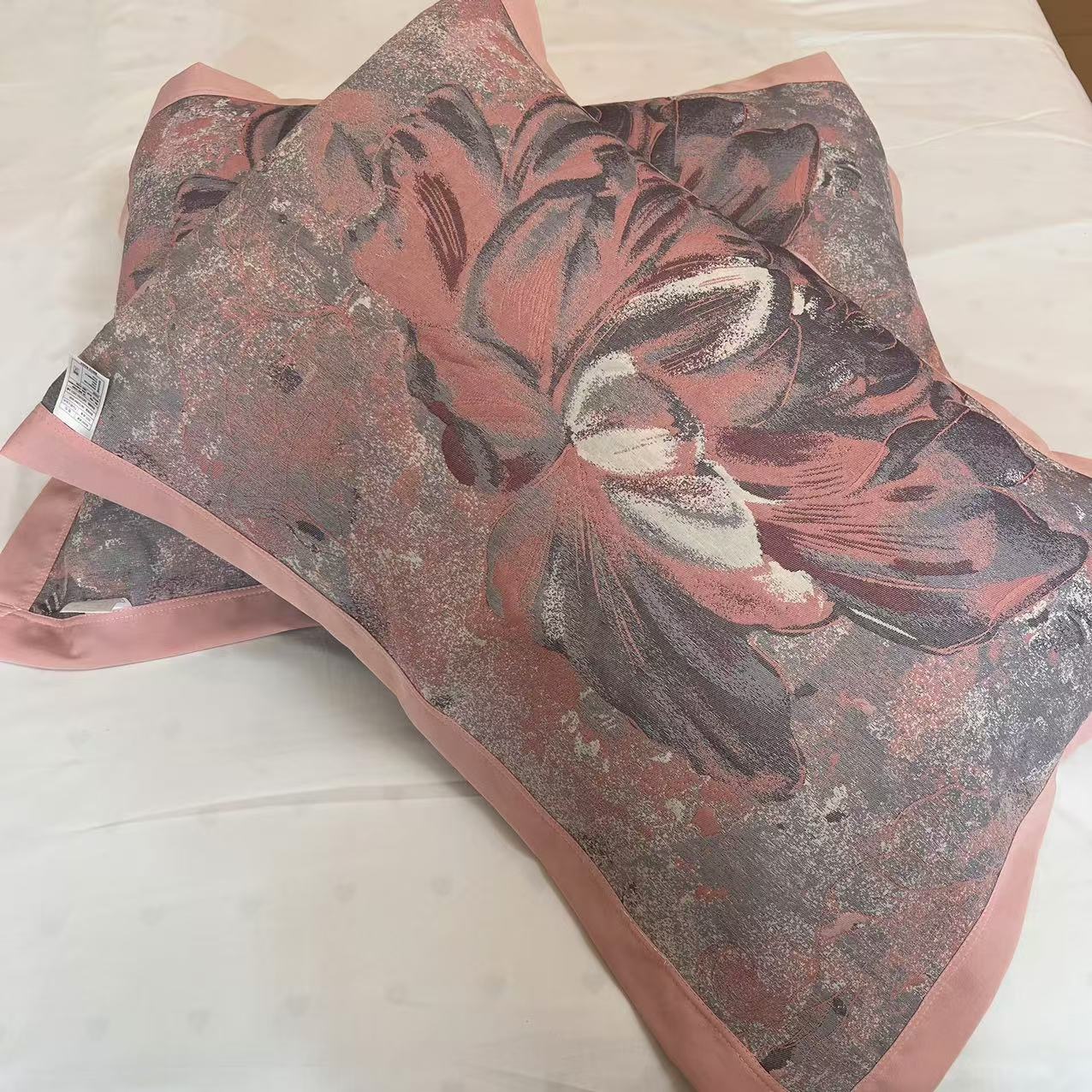 【R枕巾-轻云蔽月】52*78一对装多层纱布通用双面包边柔软枕巾