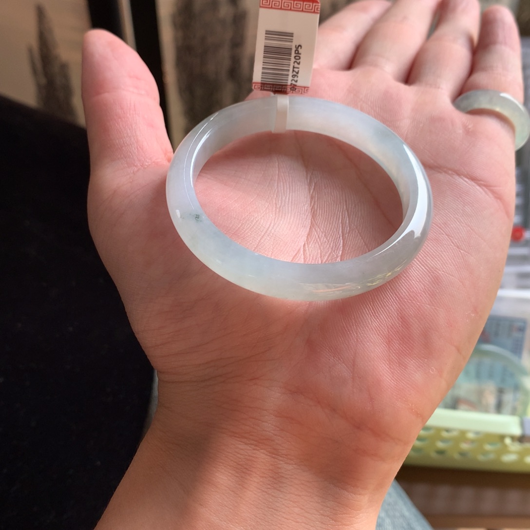 翡翠未镶嵌手镯67号51.8