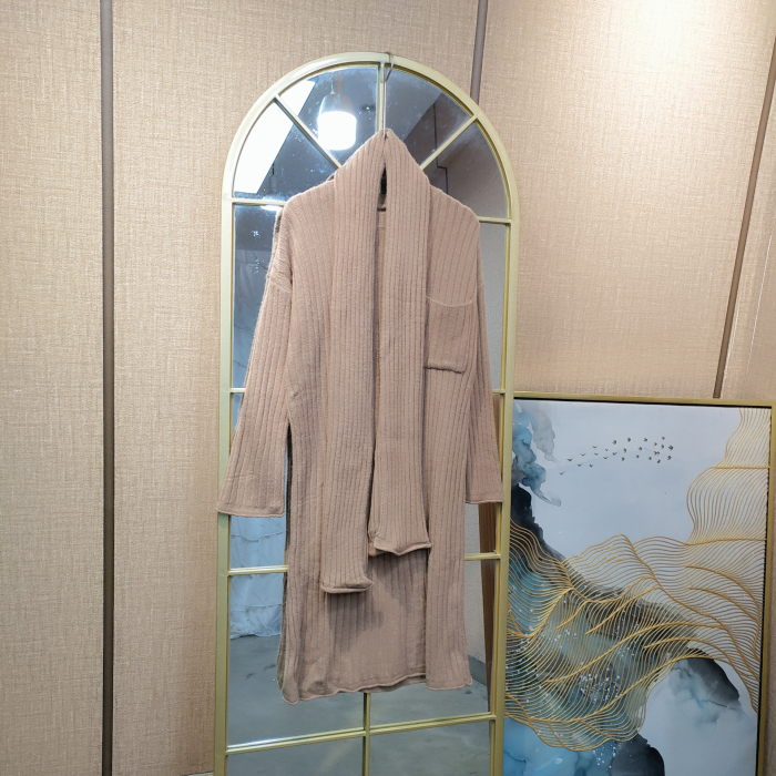 AF207孕妇咖色毛衣裙